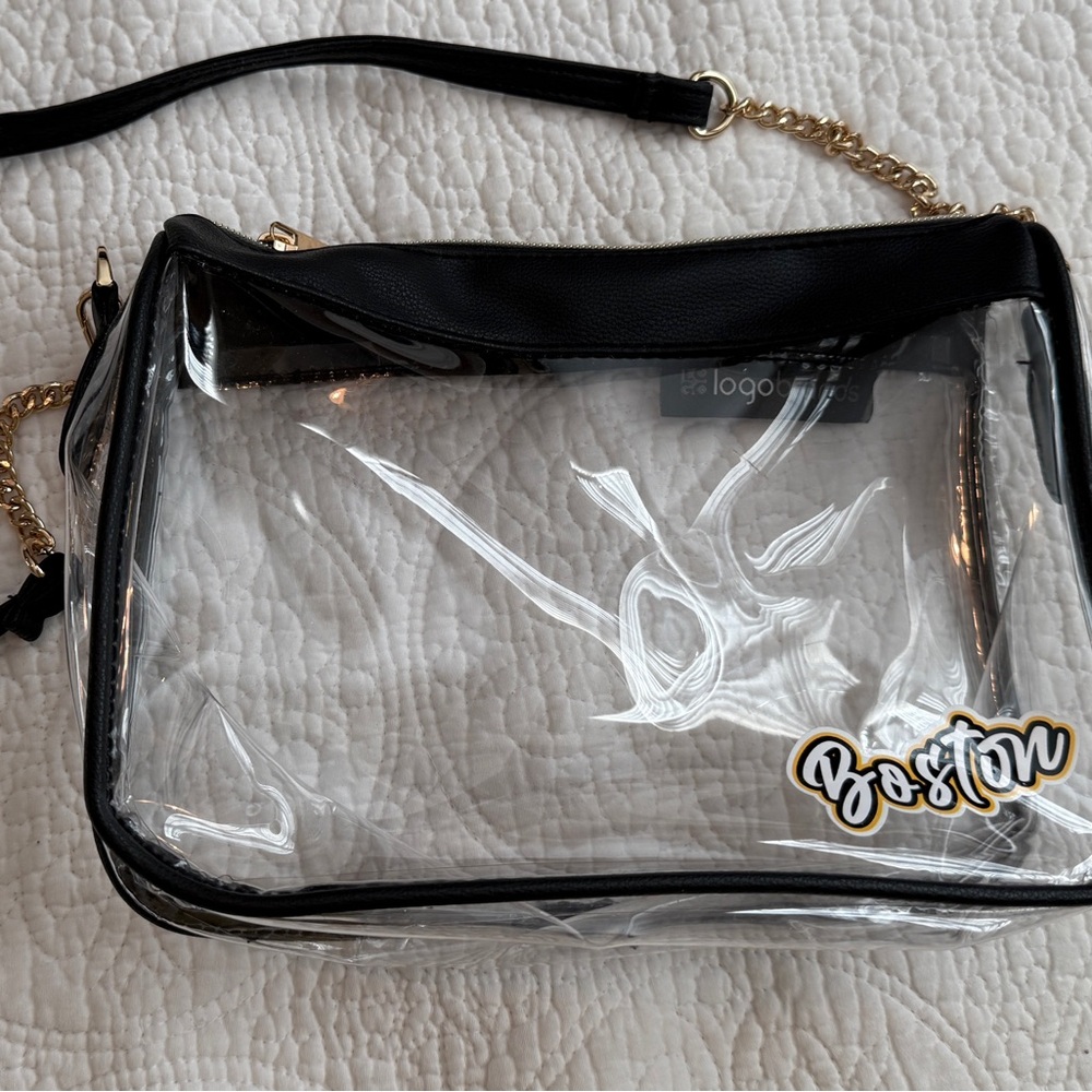 Clear Boston Bruins purse